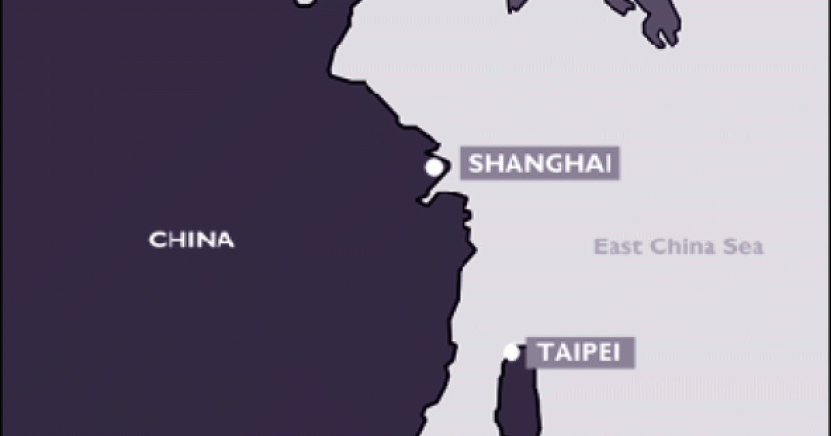 Map of China and Hong Kong