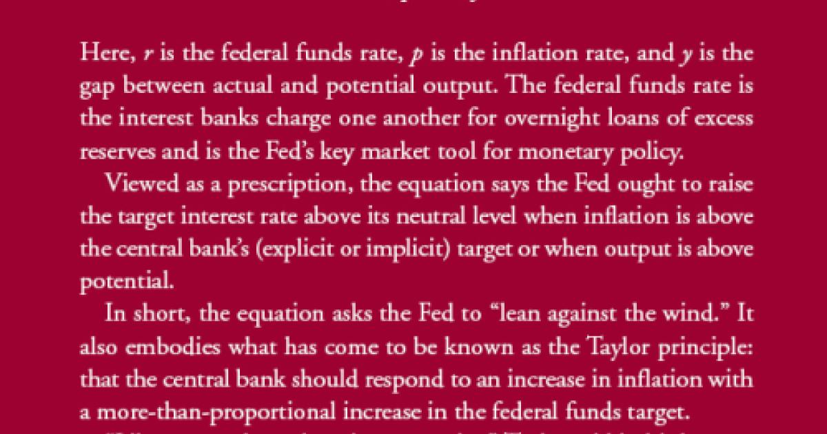 John Taylor's Rule
