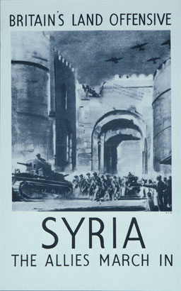 Hoover Archives Poster collection: UK 3297, Britain's Land Offensive, Syria, The